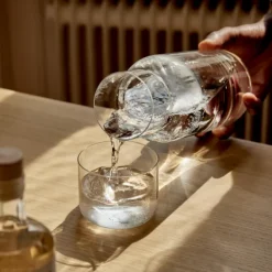 Aarke Nesting karaf met lepel 1,1 liter glas