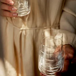 Aarke Nesting stapelbare glazen glas 4-delig