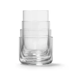 Aarke Nesting stapelbare glazen glas 4-delig