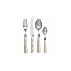 Addison Ross Palm Beach Wave bestekset Cappuccino & White 16-delig