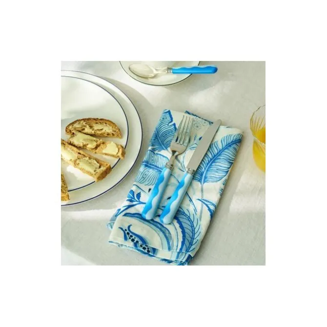 Addison Ross Palm Beach Wave bestekset Periwinkle & Pale Blue 16-delig
