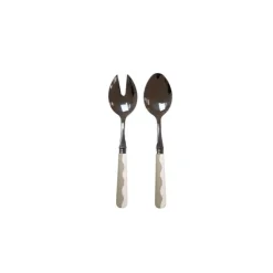 Addison Ross Palm Beach Wave saladecouvert Cappuccino & White 2-delig