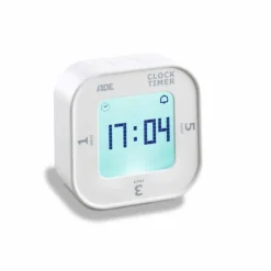 ADE Digitale keukentimer 1-3-5 minuten 6,7 x 6,7 cm kunststof wit