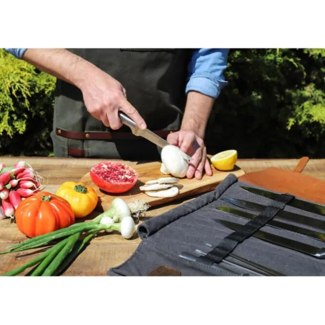 Alaskan Maker Chef messentas 61 cm x 38,5 cm voor 9 messen Charcoal