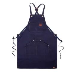 Alaskan Maker N°515 schort katoen Navy Blue