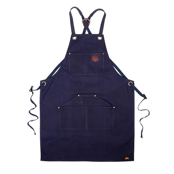 Alaskan Maker N°515 schort katoen Navy Blue