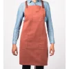 Alaskan Maker N°325 schort met nek- en middelband katoen Sienna