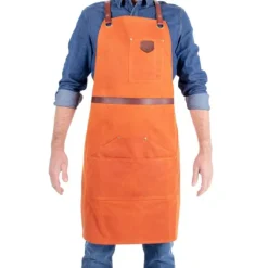 Alaskan Maker N°281 schort 85 x 68,5 cm katoen leer Orange