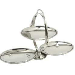 Alessi Anna Gong opklapbare etagère 27 cm rvs glans