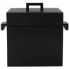Alessi AR03 La Cubica kookpan 2,4 liter 21,5 x 17 cm gietaluminium zwart