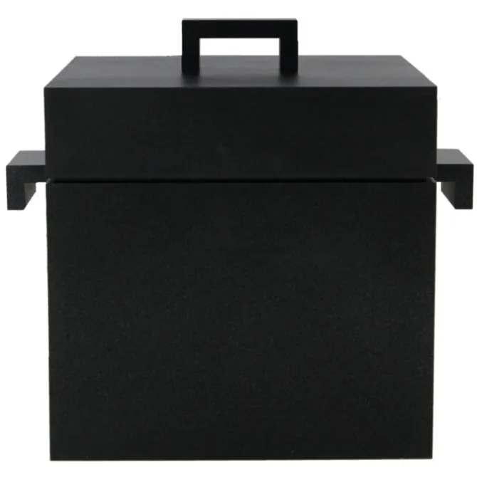 Alessi AR03 La Cubica kookpan 2,4 liter 21,5 x 17 cm gietaluminium zwart