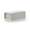 Alessi BG04 WG Mattina botervloot 21 x 9,5 cm porselein/rvs warmgrijs