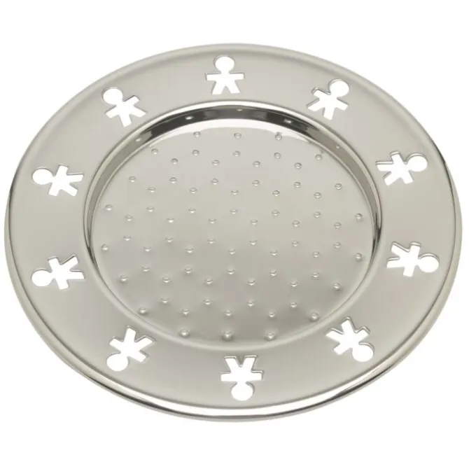 Alessi Girotondo glasonderzetter ø 13,5 cm rvs glans