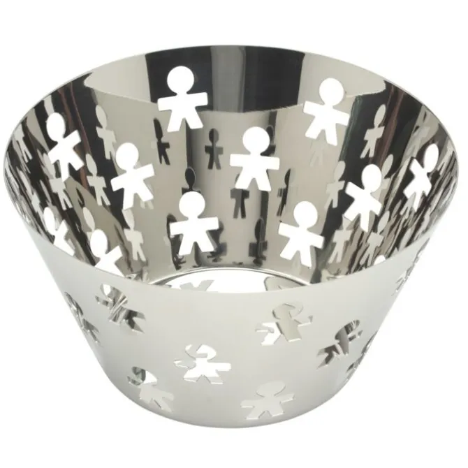 Alessi Girotondo King-kong fruitschaal ø 23 cm rvs glans