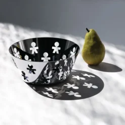Alessi Girotondo King-kong fruitschaal ø 23 cm rvs glans