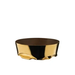 Alessi Il Tornitore Matto ITM17 Compressioni ongeëvenaard object ø 12 cm bronskleurig