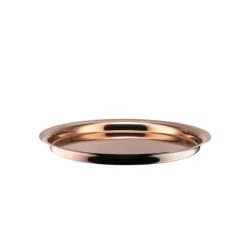 Alessi Il Tornitore Matto ITM14 CU Kuru Kuru dienblad ø 40 cm rvs koperkleurig