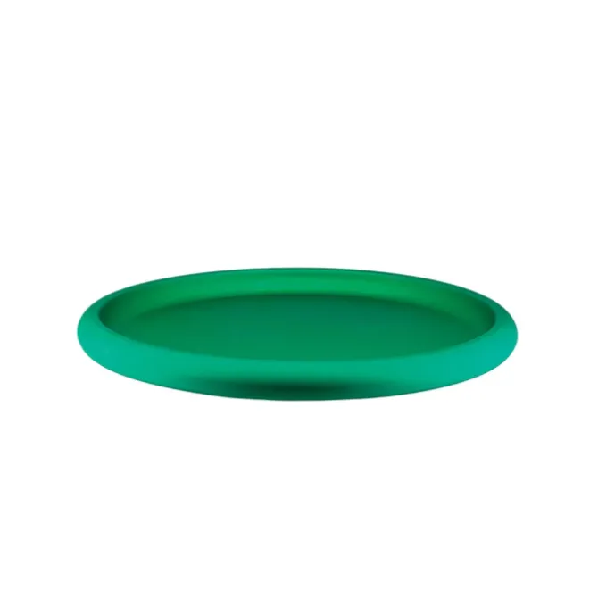 Alessi Il Tornitore Matto ITM03 GR Discolo Centrepiece ø 34 cm aluminium groen