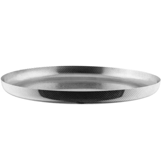 Alessi JM14/35 T Extra Ordinary Texture Jasper Morrison dienblad ø 35 cm rvs
