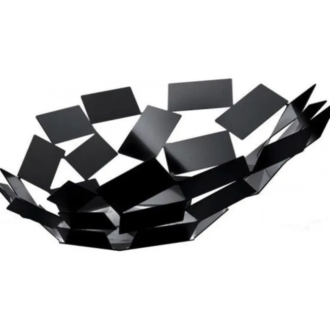 Alessi La Stanza dello Scirocco fruitschaal 41,5 x 37,5 cm rvs zwart