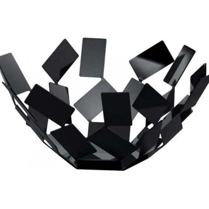 Alessi La Stanza dello Scirocco fruitschaal ø 27,5 cm rvs zwart