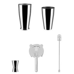 Alessi Lunar Eclipse cocktailset rvs 4-delig