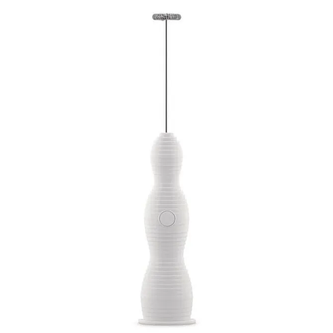Alessi MDL11 W Pulcina elektrische melkopschuimer 27,5 cm kunststof wit