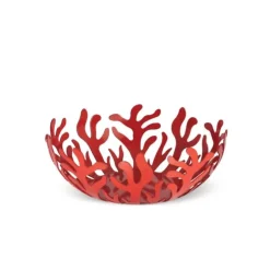 Alessi Mediterraneo fruitschaal ø 21 cm rvs rood