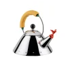 Alessi Michael Graves fluitketel 2 liter rvs glans lichtblauw