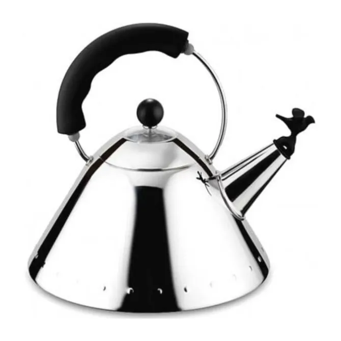 Alessi Michael Graves fluitketel 2 liter rvs glans zwart