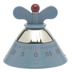Alessi Michael Graves keukenwekker 10,5 cm kunststof blauw