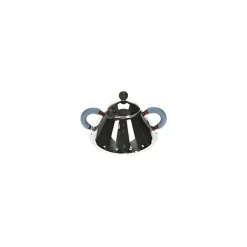 Alessi Michael Graves suikerpot met lepel 200 ml rvs blauw