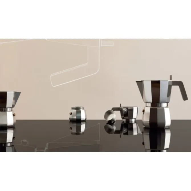 Alessi Moka David Chipperfield mokapot 3 kops aluminium