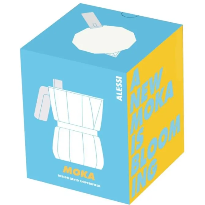 Alessi Moka David Chipperfield mokapot 3 kops aluminium