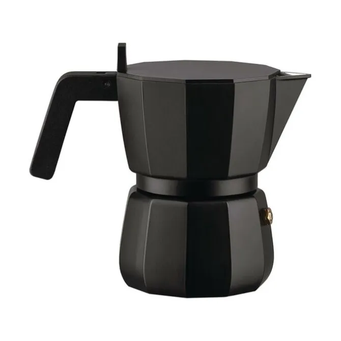 Alessi Moka mokapot 1-kops aluminium zwart