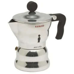 Alessi Moka mokapot 3-kops aluminium glans