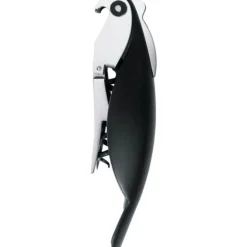 Alessi Parrot kelnermes/kurkentrekker kunststof / aluminium zwart
