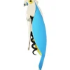 Alessi Parrot kelnermes/kurkentrekker kunststof / aluminium blauw