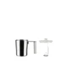 Alessi Plissé elektrische melkopschuimer 350 ml rvs wit