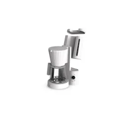 Alessi Plissé koffiezetapparaat 1,5 liter kunststof wit
