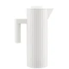 Alessi Plissé thermosfles 1 liter kunststof wit