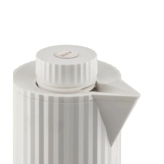 Alessi Plissé thermosfles 1 liter kunststof wit