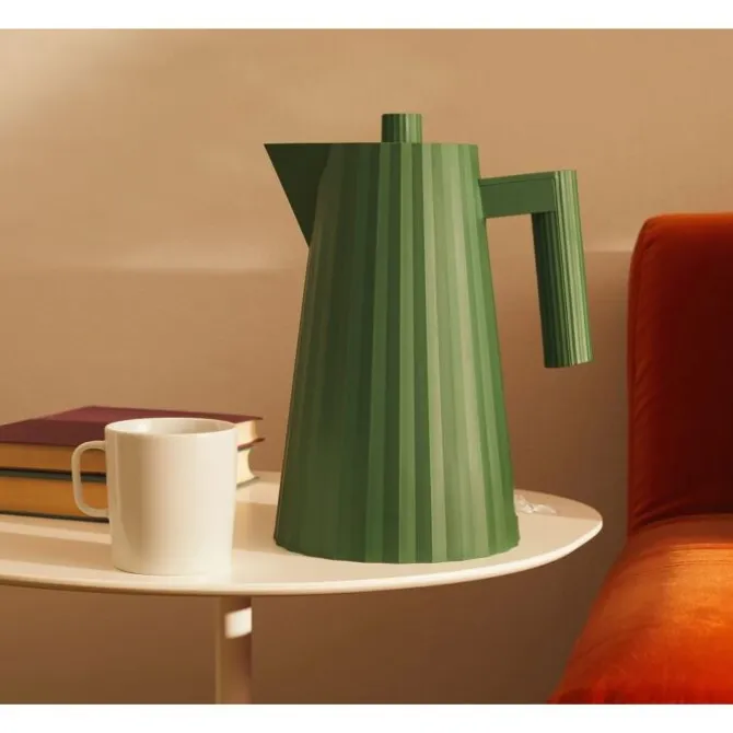 Alessi Plissé waterkoker 1,7 liter kunststof zwart