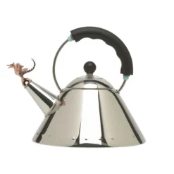 Alessi Tea Rex fluitketel 2 liter rvs zwart