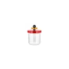 Alessi Twergi ES16/75 voorraadpot 750 ml glas hout rood