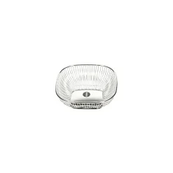 Alessi vierkante draadmand 23 cm rvs glans