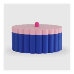 Anna Roos koektrommel Donkerblauw Lichtroze