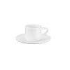 ASA à Table espresskop met schotel 60 ml porselein wit
