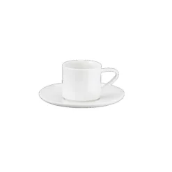 ASA à Table espresskop met schotel 60 ml porselein wit