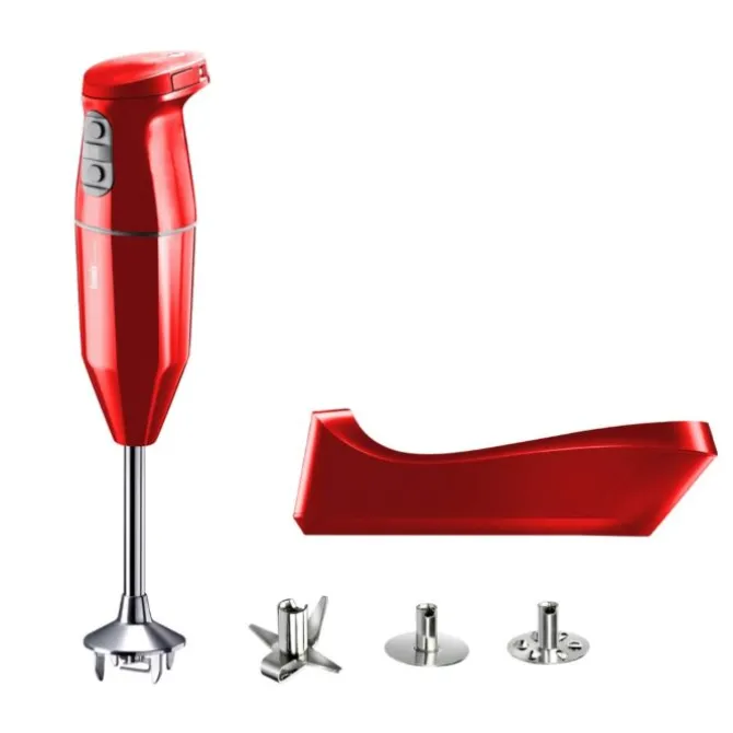 Bamix Cordless Plus draadloze staafmixer 34 cm rood